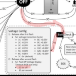 Man, I'm trying to turn off the aux lights voltage check and I must be doing something wrong. 3C to get into battery check, but then 7H just cycles through standby aux colors. I can't seem to get into voltage config from battery check.