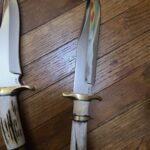 NKD RDW 8" Sub-Hilt fighting knife, and RDW 8" Bowie knife. Both beautiful knives, custom and one if a kind. Also, further continuing a tradition with someone dear to me that is now gone.