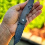 Nalu knives custom 82. BG42 steel acid-washed