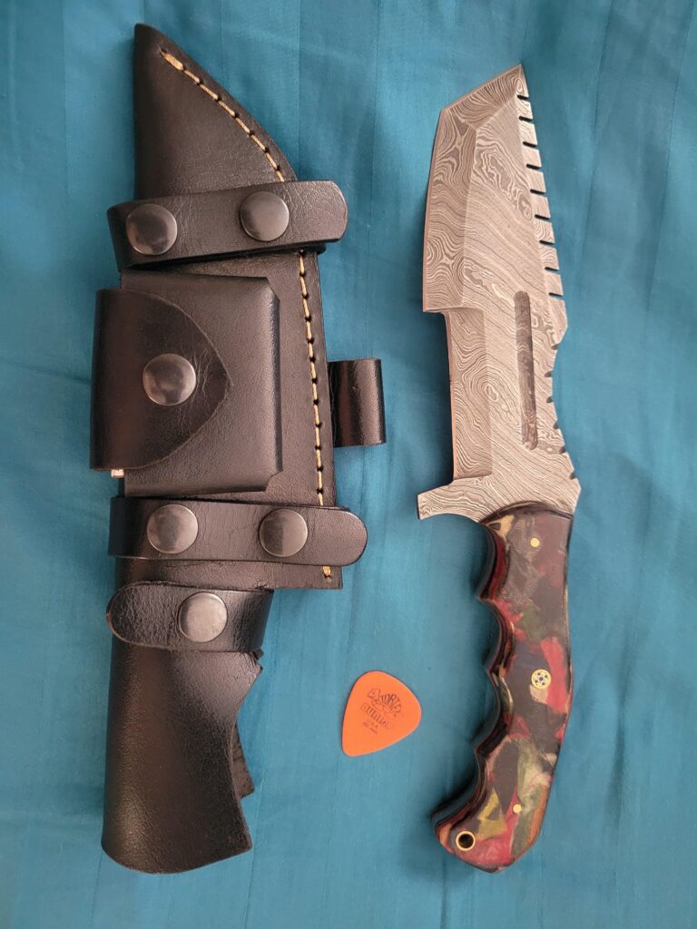 Custom Tanto fixed blade from Rocking "H" Cutlery