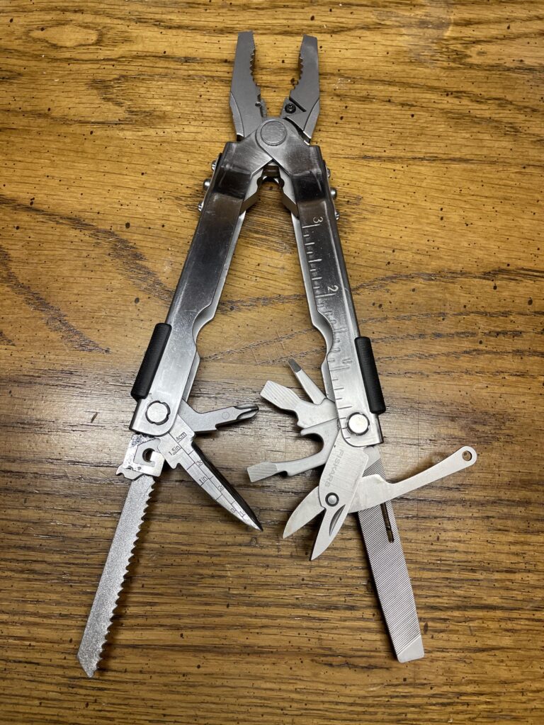 Modified blade less Gerber MP600 blunt nose