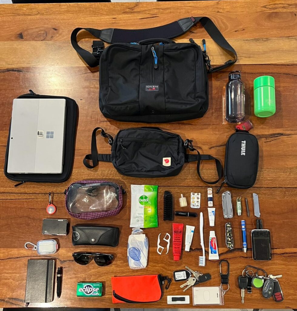 My Tom Bihn Pilot work EDC - mostly office based, but sometimes not!