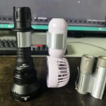 Acebeam L19 with fan.  Combine Gemini and Thor mini to mimic Acebeam M1