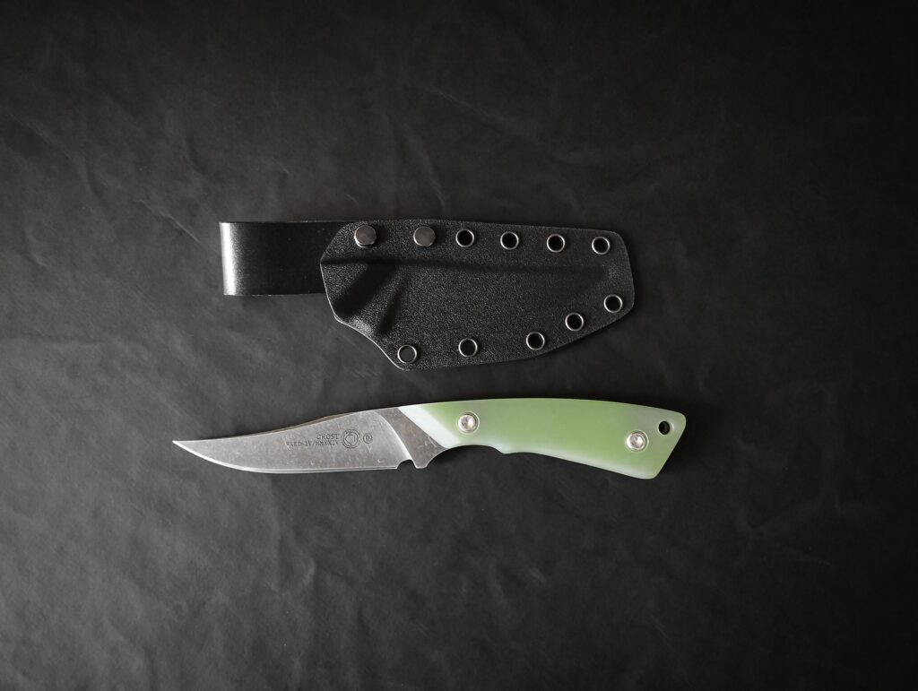 Fixed blade knife "GHOST" / D2 steel / G10 / KYDEX