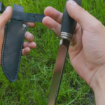 Take down black&silver finka I made for a customer just a few days ago. Cr12MF, 60 hrc steel. 130x24x4 mm blade. What do you think of it?