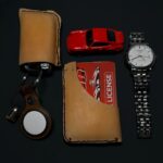 My first attempt making a leather wallet and sleeve for car keys