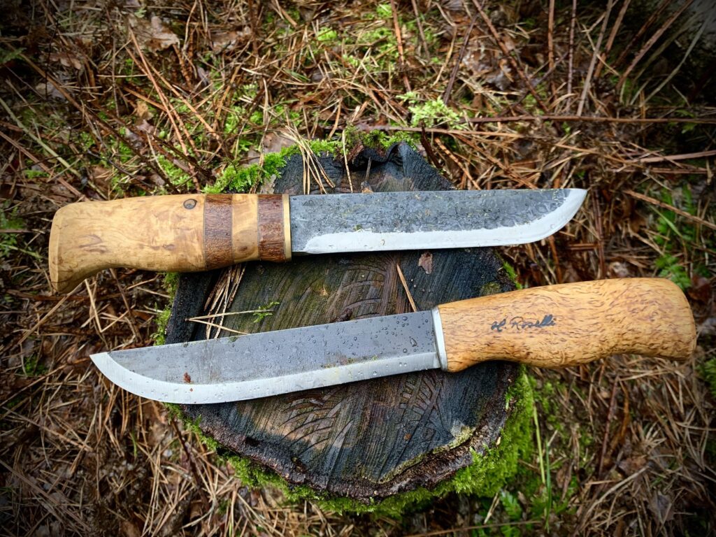 Riipi Puukko Custom Leuku and Roselli Big Leuku