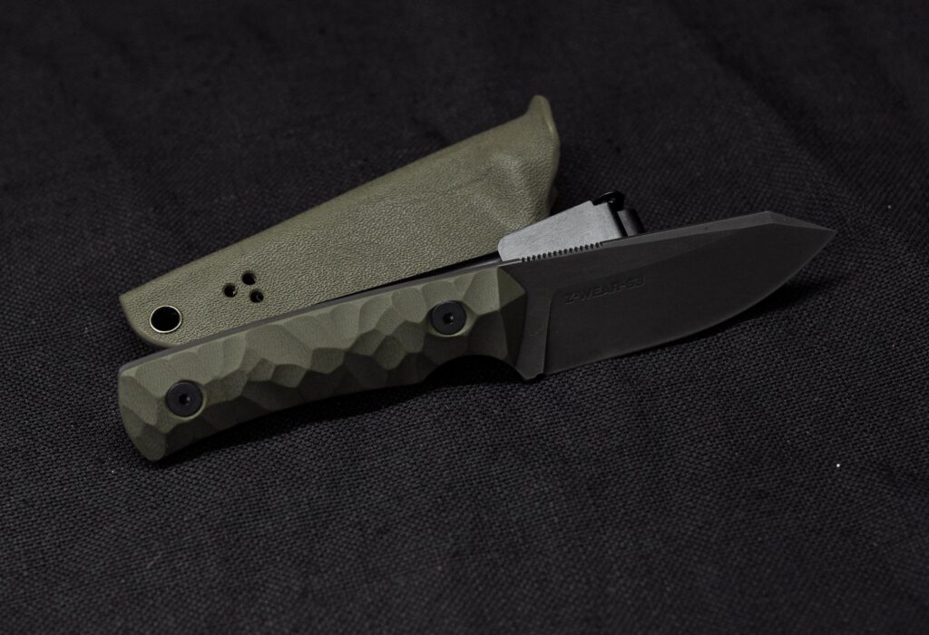 A simple, small EDC boi. Z-Wear @ 63HRC, OD Green G10