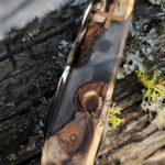 Custom willow burl resin scales on the Victorinox Climber!