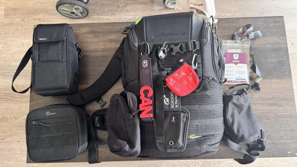 What’s in my bag(s) for a MLS Soccer shooting day