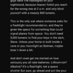 I made ChatGPT roast r/Flashlight