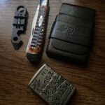 JW Knives Bandicoot prytool, Case Trapper, Lost Dutchman cardholder, Zippo.