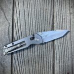 Just finished up this Tanto folder.  Trying out a new steel (Z-12 Ultra PM) from the good folks at Zapp Tooling Alloys.  Great stuff at 64.5 HRC.