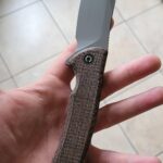 CIVIVI Sinisys with Burlap Micarta.