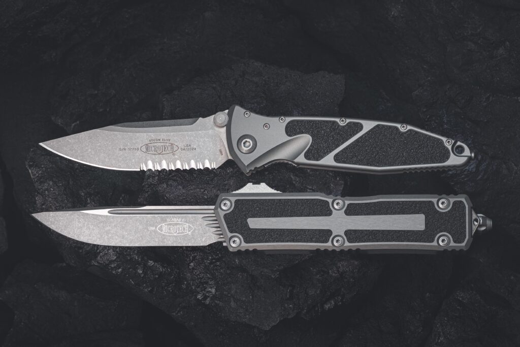 NKD Microtech SOCOM Elite and Scarab II in Natural Clear