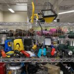 Flashlight section at the local thrift shop.