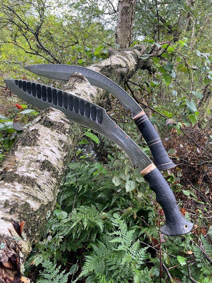 Putting these amazing blades to good use in the woods 😍