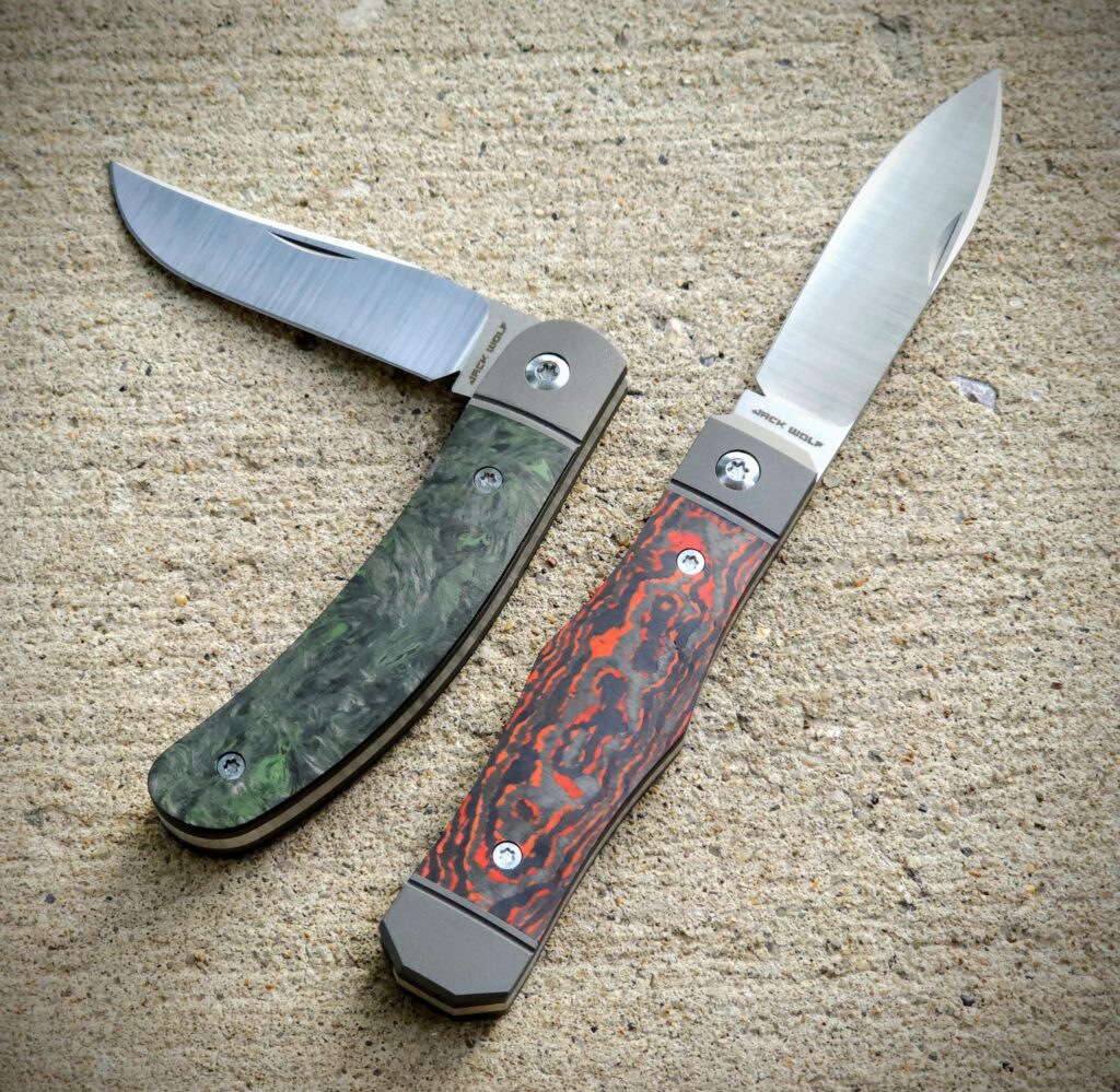 Two little Jack Wolf slip-joints ready to go hunting...