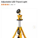 Dewault 20v tripod light LM4 specs