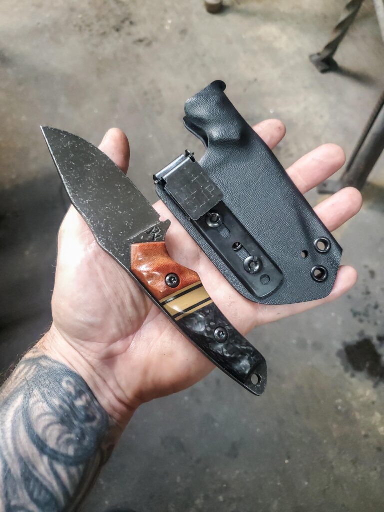 AEB-L EDC with carbon fiber and natural Micarta