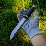 Finishing this awesome commission. M390, 61 hrc. Bog oak, nickel silver. What do you think of it?