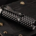 Hanko Machine Works Zirconium Full Tesseract Trident w/ 26 green tritium installed