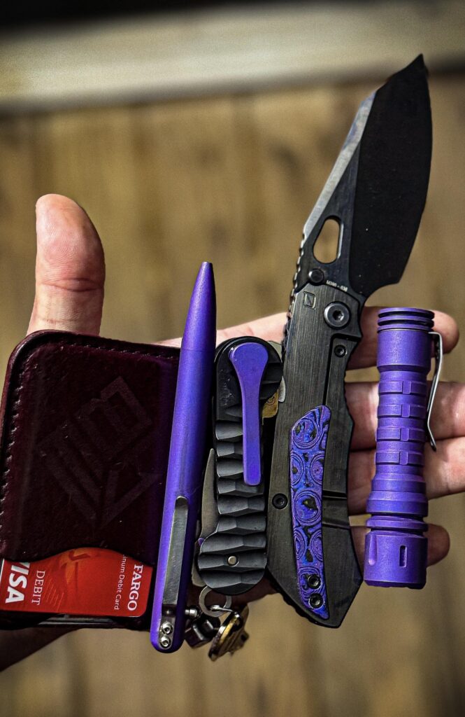My favorite edc dump. But purpler
