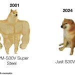 I still like S30V, its pretty neat