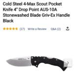 Cold Steel 4 Max Scout on sale MidwayUSA