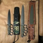 Modern trench knives.