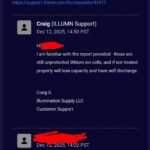 Illumn says my Vapcell H10 self discharging is my fault