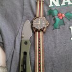 Christmas Eve Eve with my Boderry on a themed strap and Civivi Baby Banter