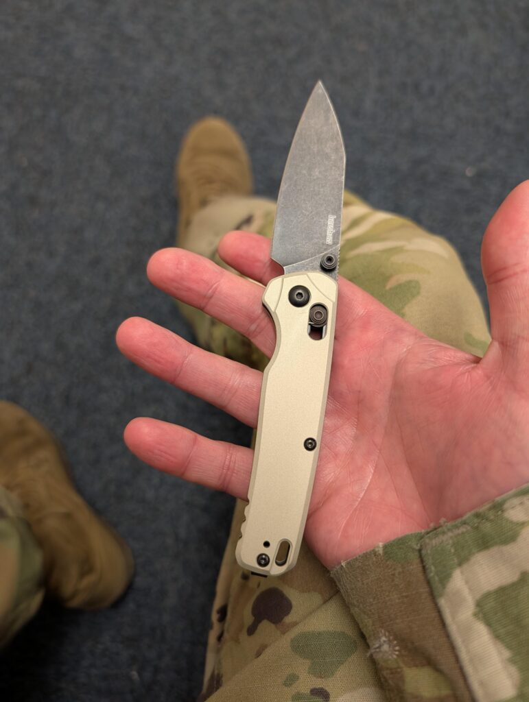 Carrying the Kershaw Bel Air today