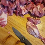 Winter butchering season in Croatia. Prepping meat for the whole year