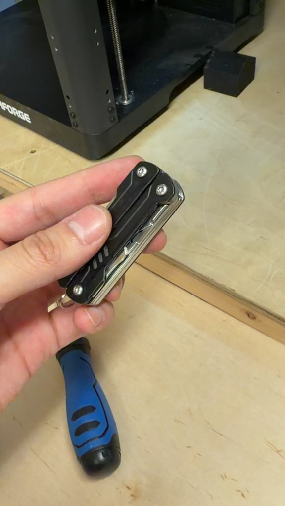 Cutout for the scissors