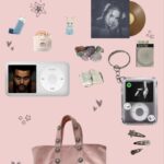 got a little “what’s in my bag” collage made for my music taste 🥰 I feel like it’s pretty accurate 😭