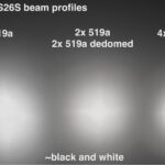 Wurkkos TS26S beam profiles: 519a, partly dedomed 519a, SFT-40