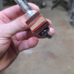 Making A Laynyard bead on a 2x72 Belt Grinder.