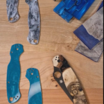 Willow burl wood fusion scales on the Spyderco Para Military 2