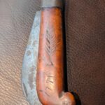 Wooden-Handled (French/Trade?) Knife With Tree Carving and Date “1791”