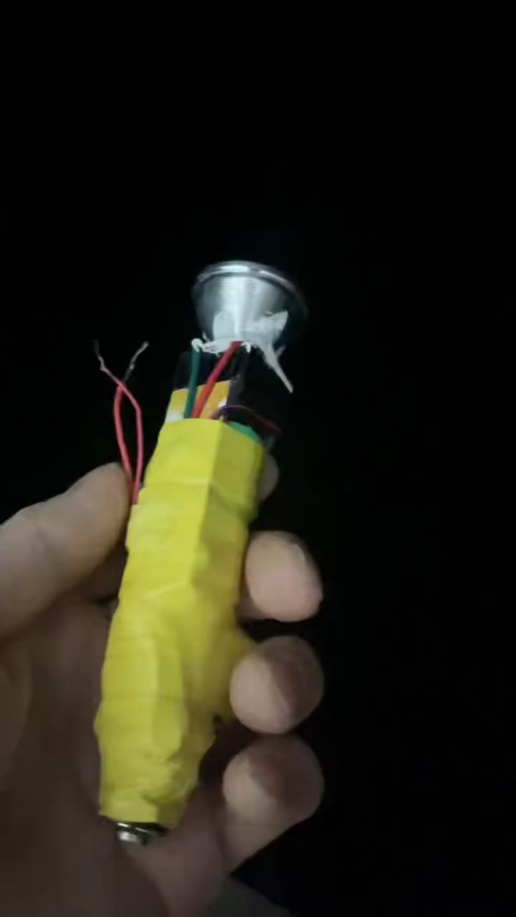 Let's take a look at the flashlight I assembled myself.
