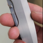 Michal Bandala - Orzel Knives - Ti Damascus Folder