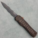 Benchmade Autocrat OTF Auto D/E Snakeskin Copper Fatcarbon Handle Vinland Damasteel Blade Limited Edition 3401BK-2501