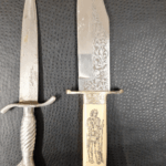 Can anyone help id knife on right? Bought at garage sale