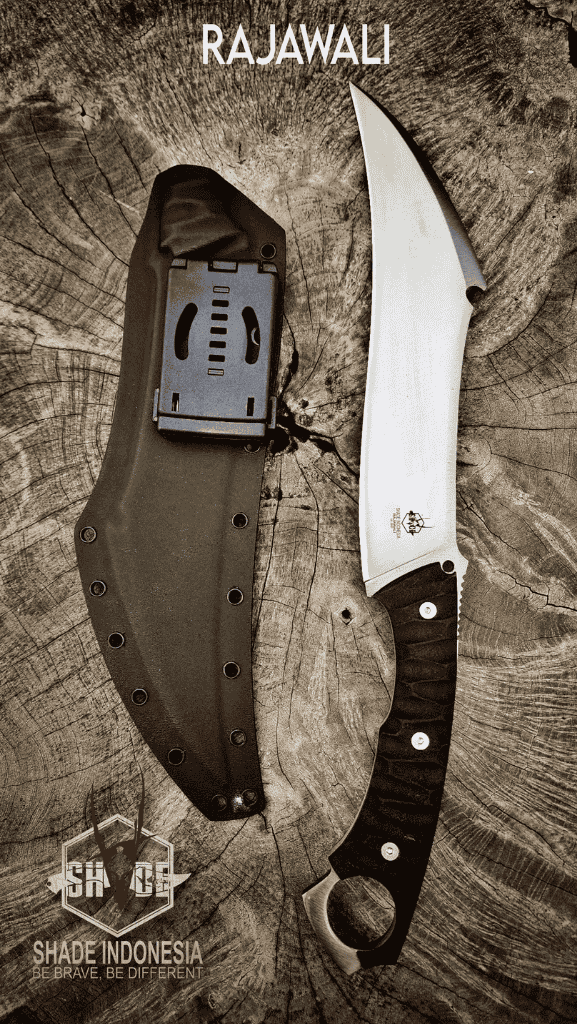 'Rajawali' by SHADE Indonesia. Sleipner steel, Micarta handle scales, Kydex sheath