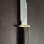 Got this custom 119 a couple weeks back. Ironwood handle, brass pommel and magnacut blade only to find out December's buck of the month