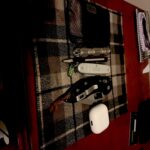 AirPods,chumswallet, zebra pen, ti flashlight, sak farmer alox, microtech stitch