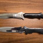 "Krauser, go get the girl!" 1 Etsy Krauser knife vs the original model (top) the ingame model was based off from Mercworx. I'm only semi happy with the original though...