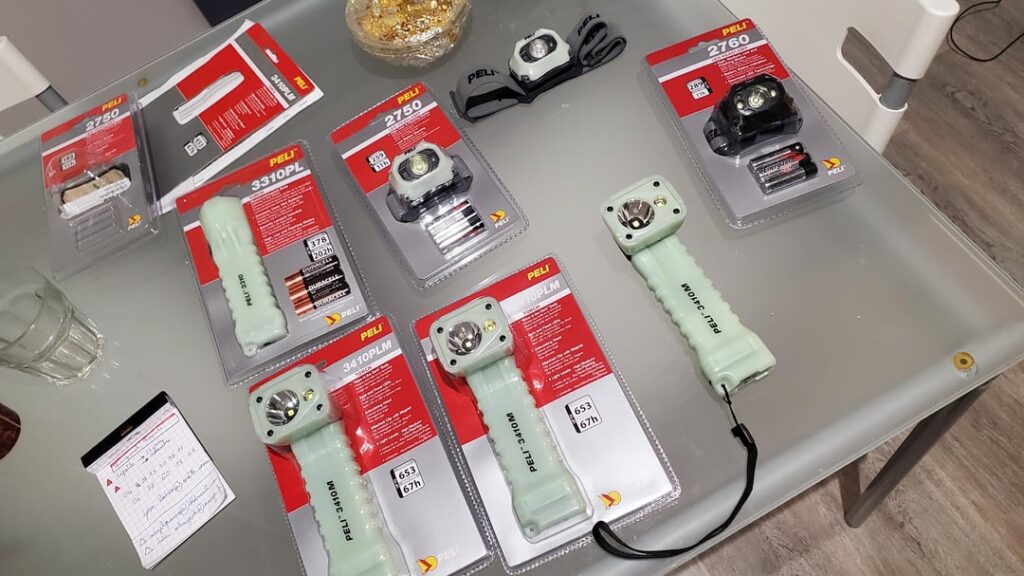 Some flashlight i bought to make some gifts to my family and friends.