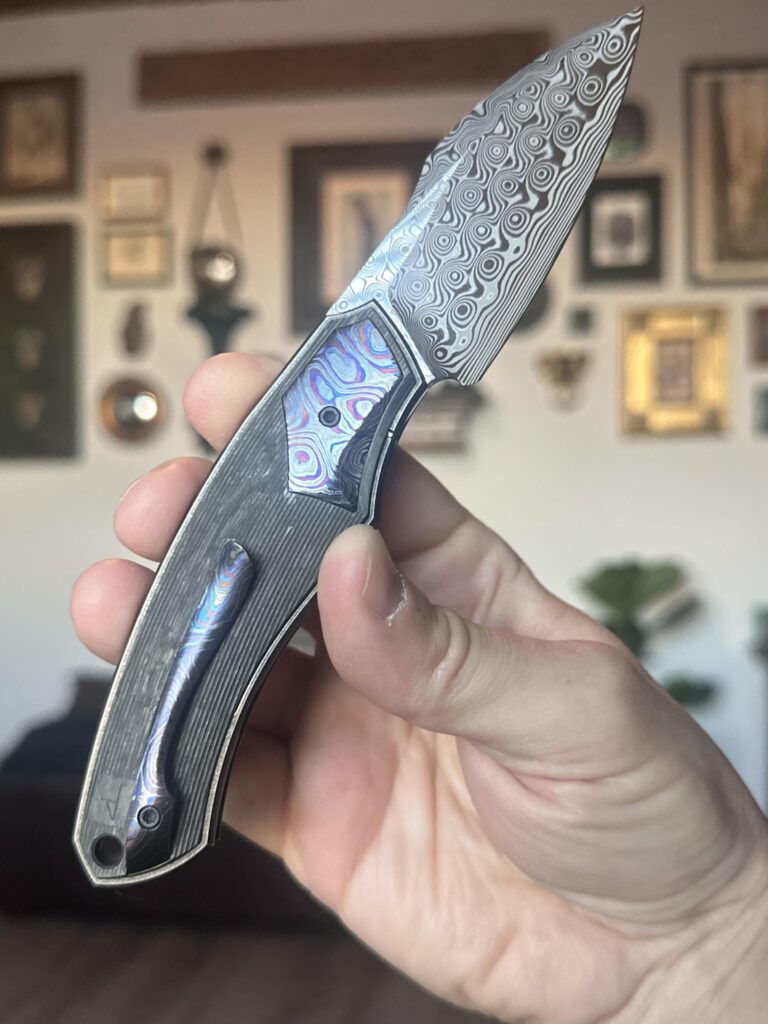 CKF Daveless Damasteel with Zircuti…..she’s a looker!
